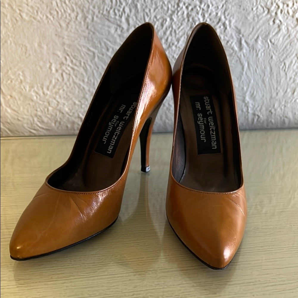 Stuart Weitzman Brown Stiletto Heels